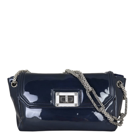 Chanel Mademoiselle Lock Patent Leather Clutch bag