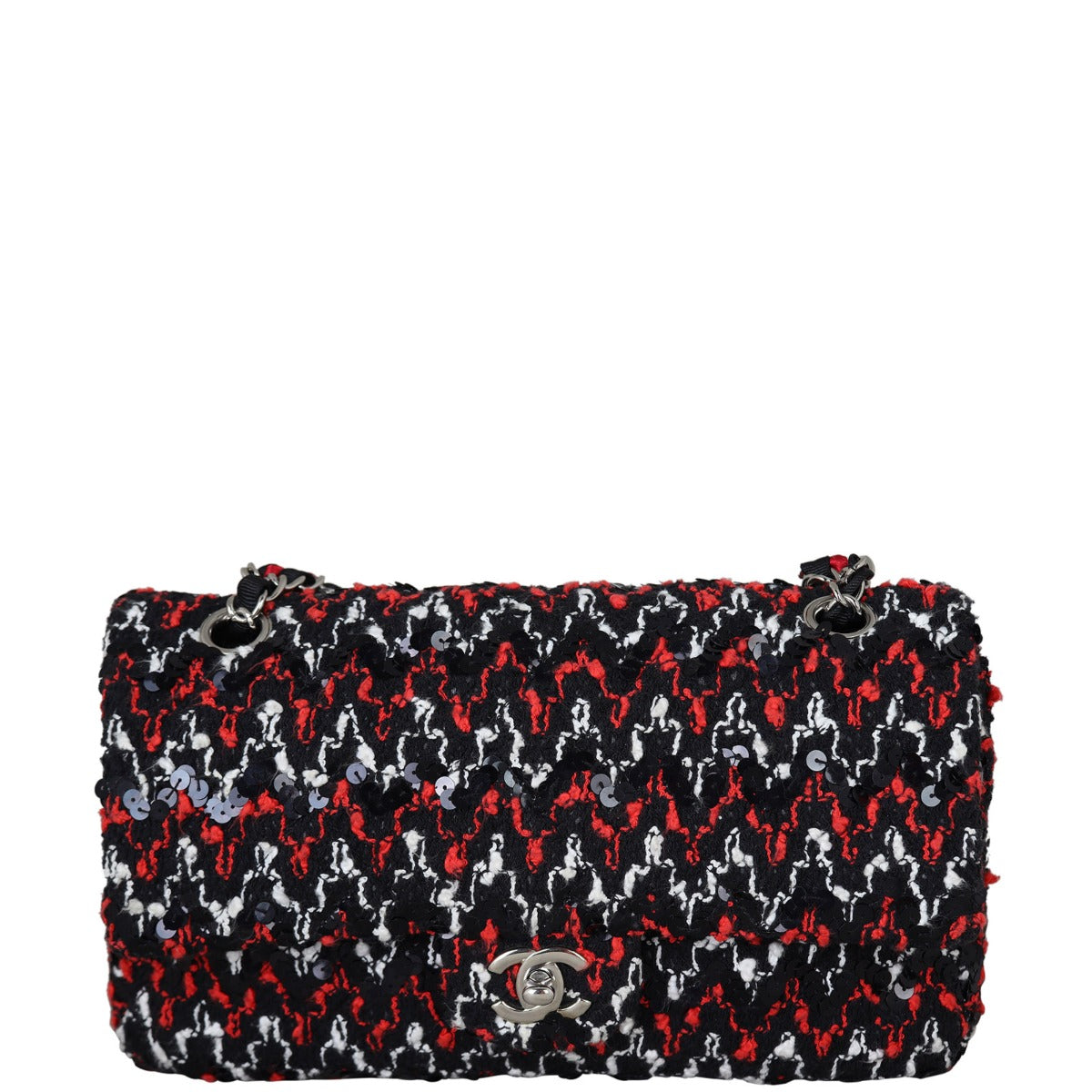 Chanel Classic Double Flap Tweed Medium