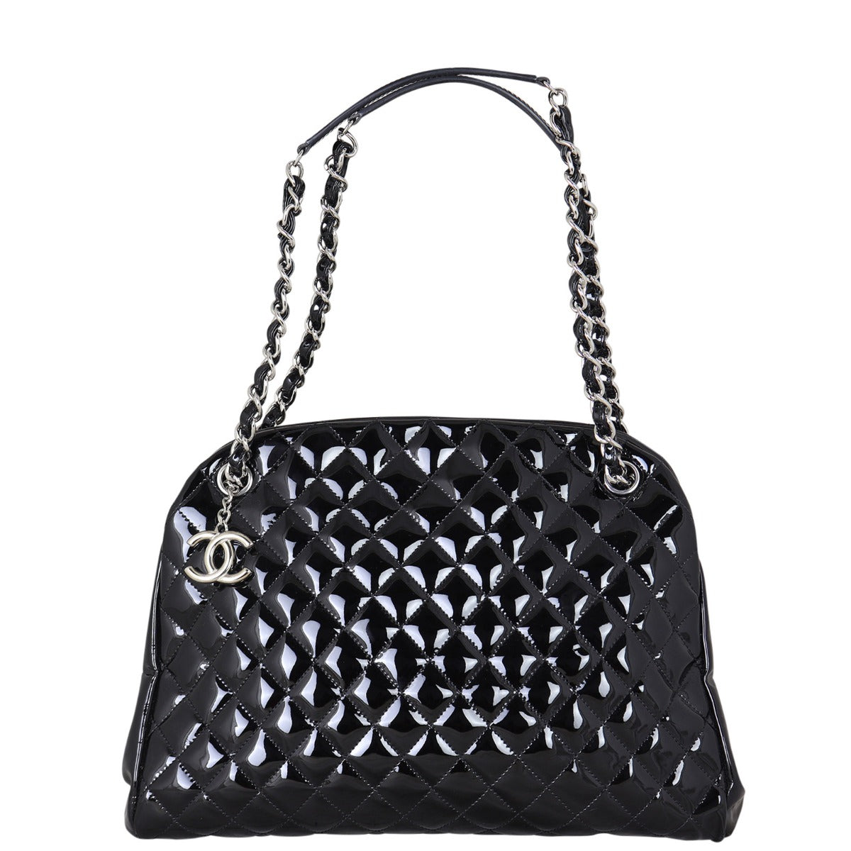 Chanel Mademoiselle Bowler Bag Patent Large