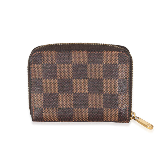 Louis Vuitton Damier Ebene Canvas Zippy Coin Purse