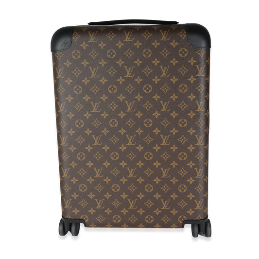 Louis Vuitton Black Monogram Macassar Canvas Horizon 55