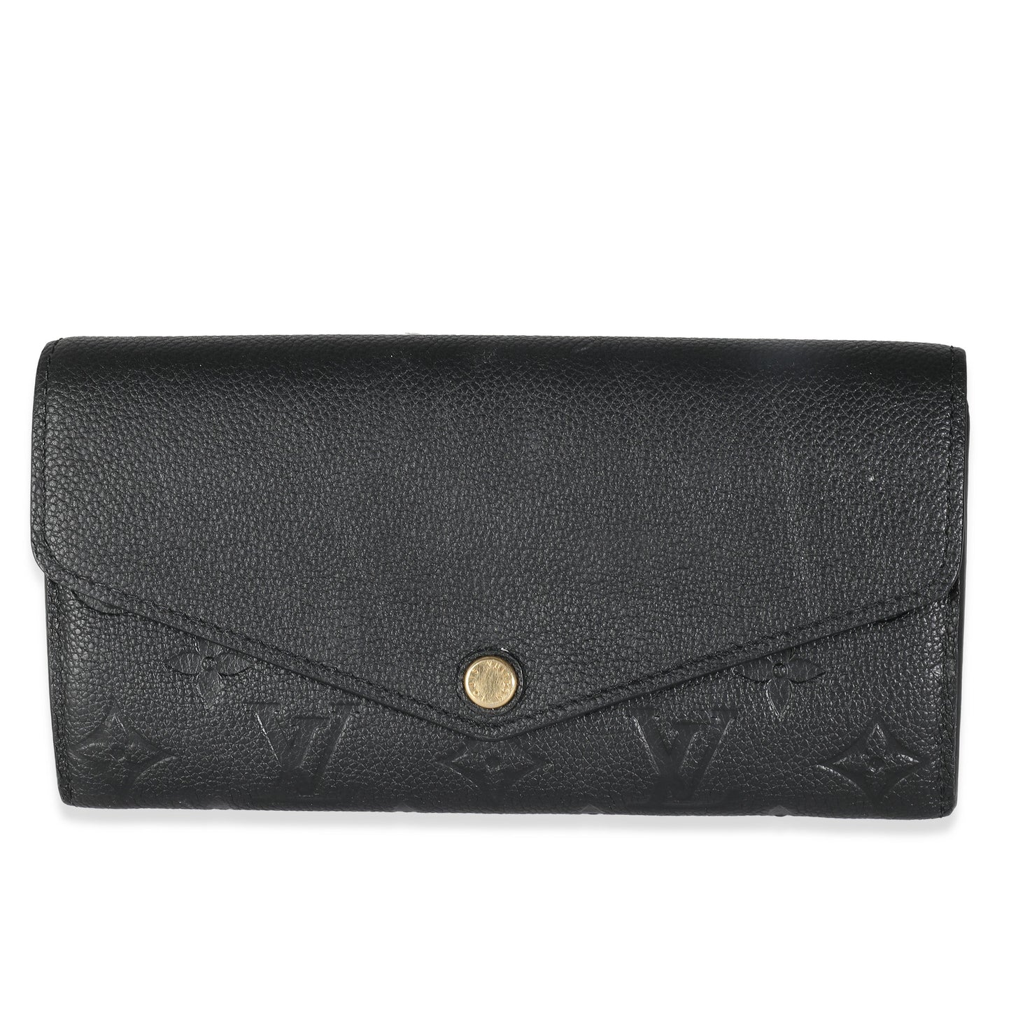Louis Vuitton Black Monogram Empreinte Sarah Wallet