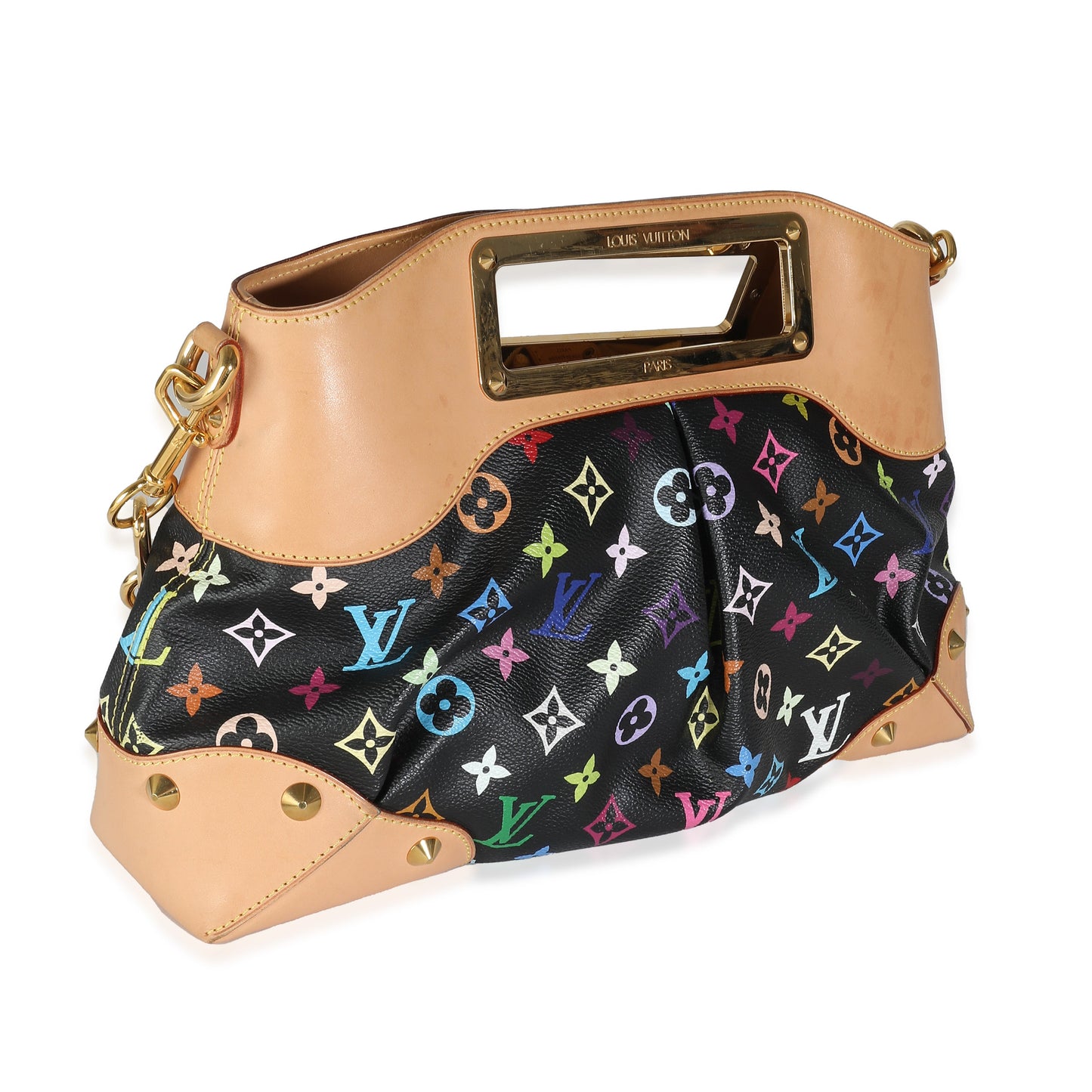 Louis Vuitton x Takashi Murakami Black Multicolor Monogram Canvas Judy MM