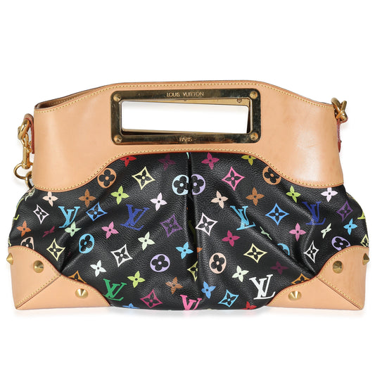 Louis Vuitton x Takashi Murakami Black Multicolor Monogram Canvas Judy MM