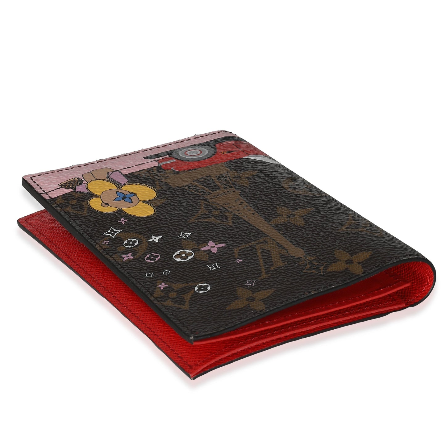 Louis Vuitton Rouge Monogram Canvas 2019 Christmas Animation Passport Cover