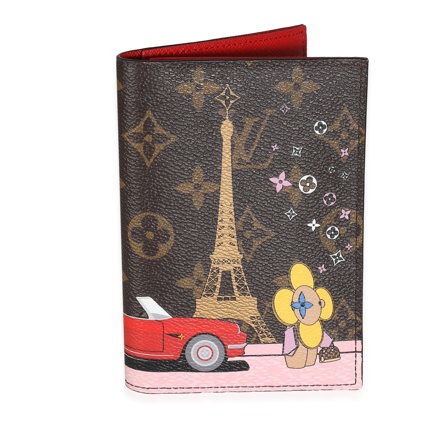 Louis Vuitton Rouge Monogram Canvas 2019 Christmas Animation Passport Cover