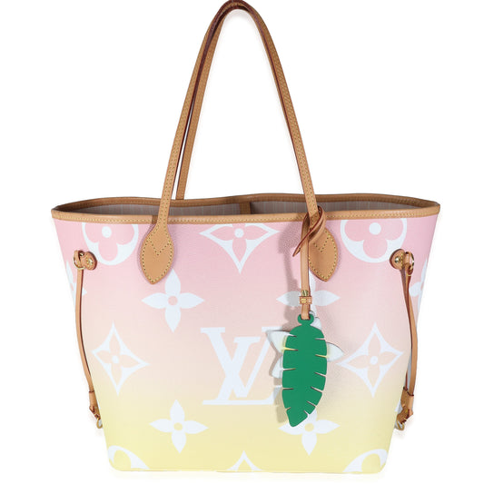 Louis Vuitton Pink Monogram Giant Canvas By The Pool Neverfull MM