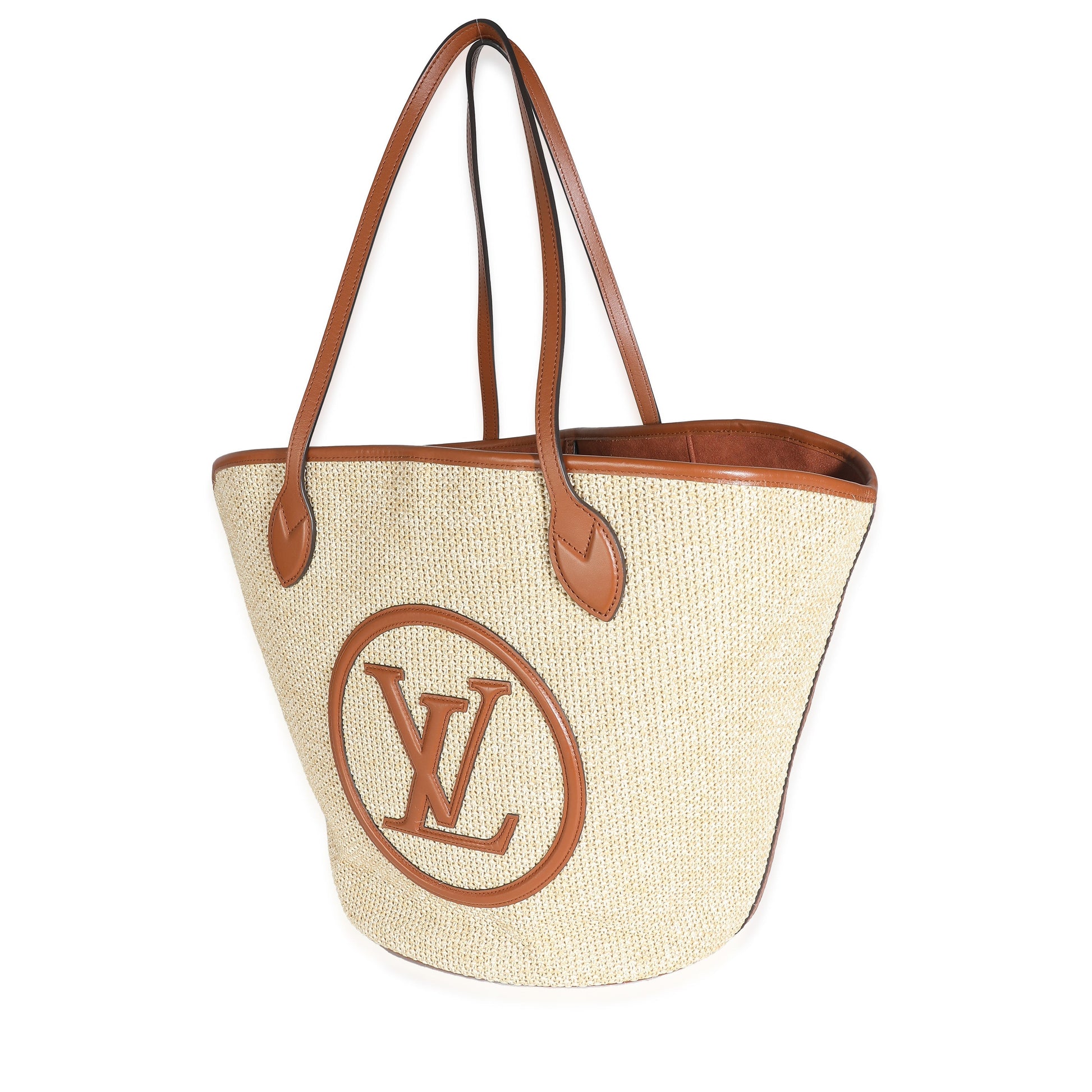 Louis Vuitton Caramel Raffia Saint Jacques Tote