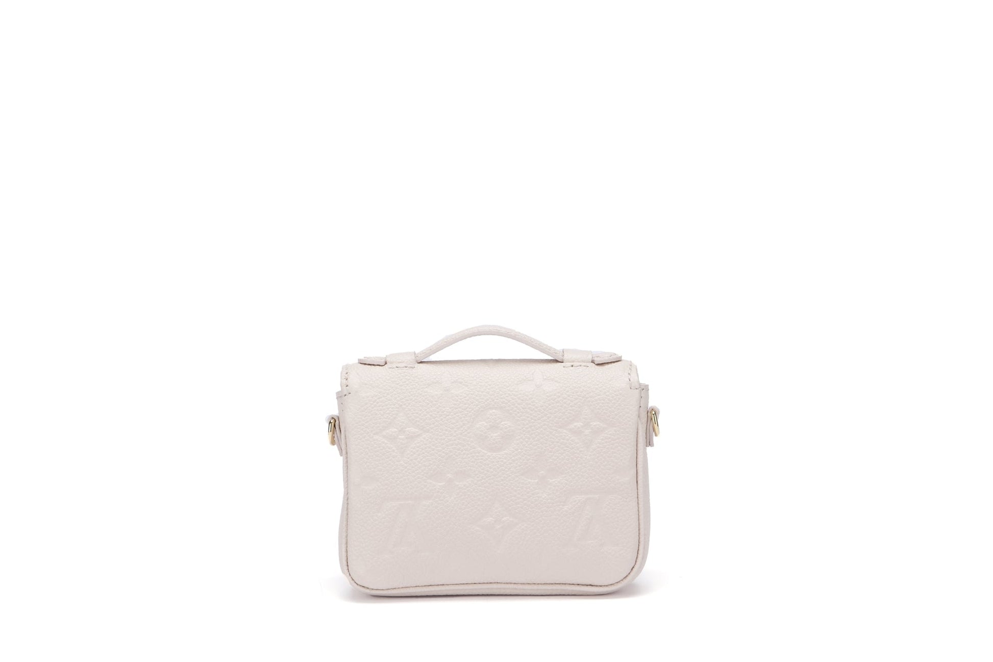 Louis Vuitton Micro Métis ( ) Monogram Empreinte Beige Color, Gold Hardware with Gold Chain, Dust Cover & Box Handbag