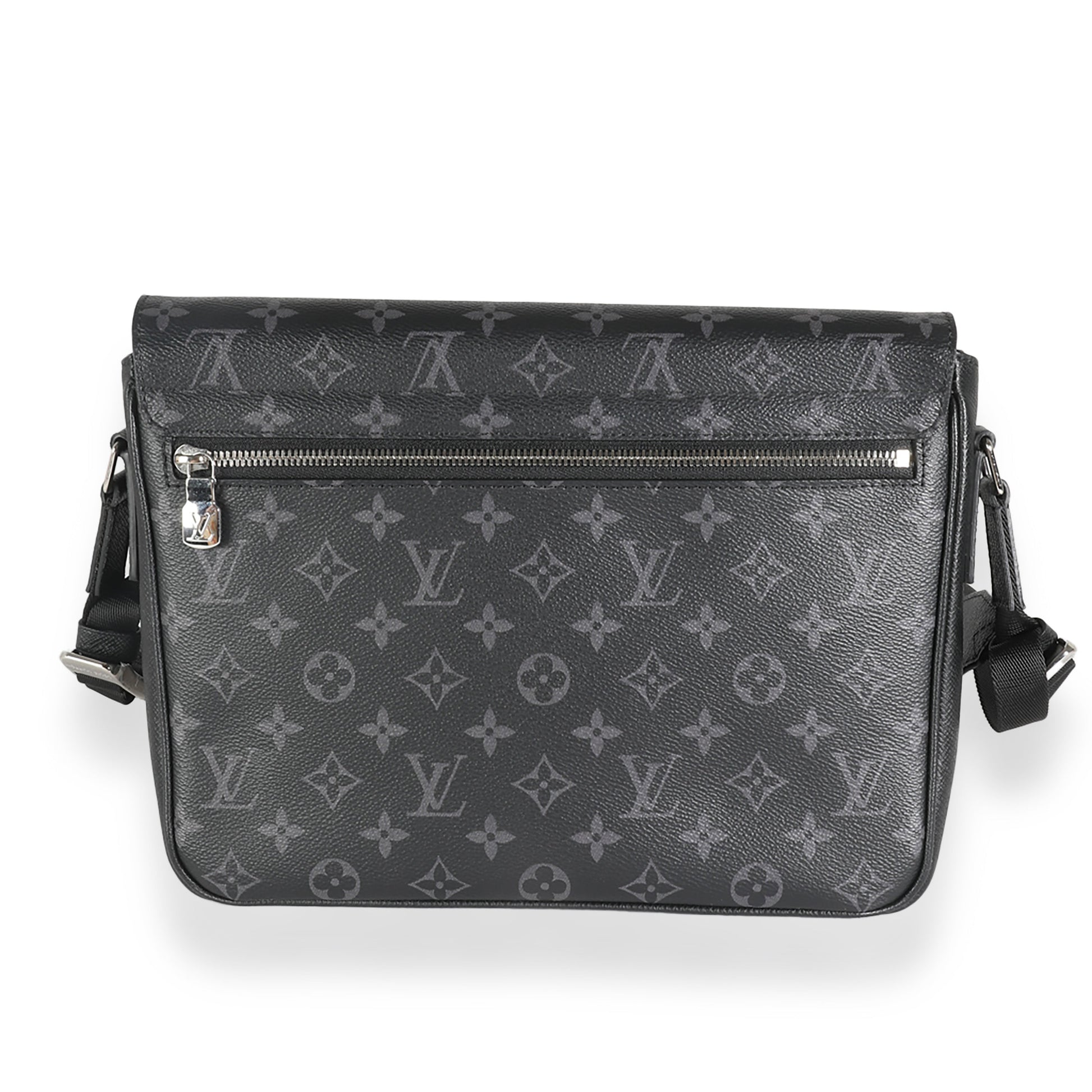 Louis Vuitton Black Taigarama Monogram Eclipse Outdoor Flap Messenger