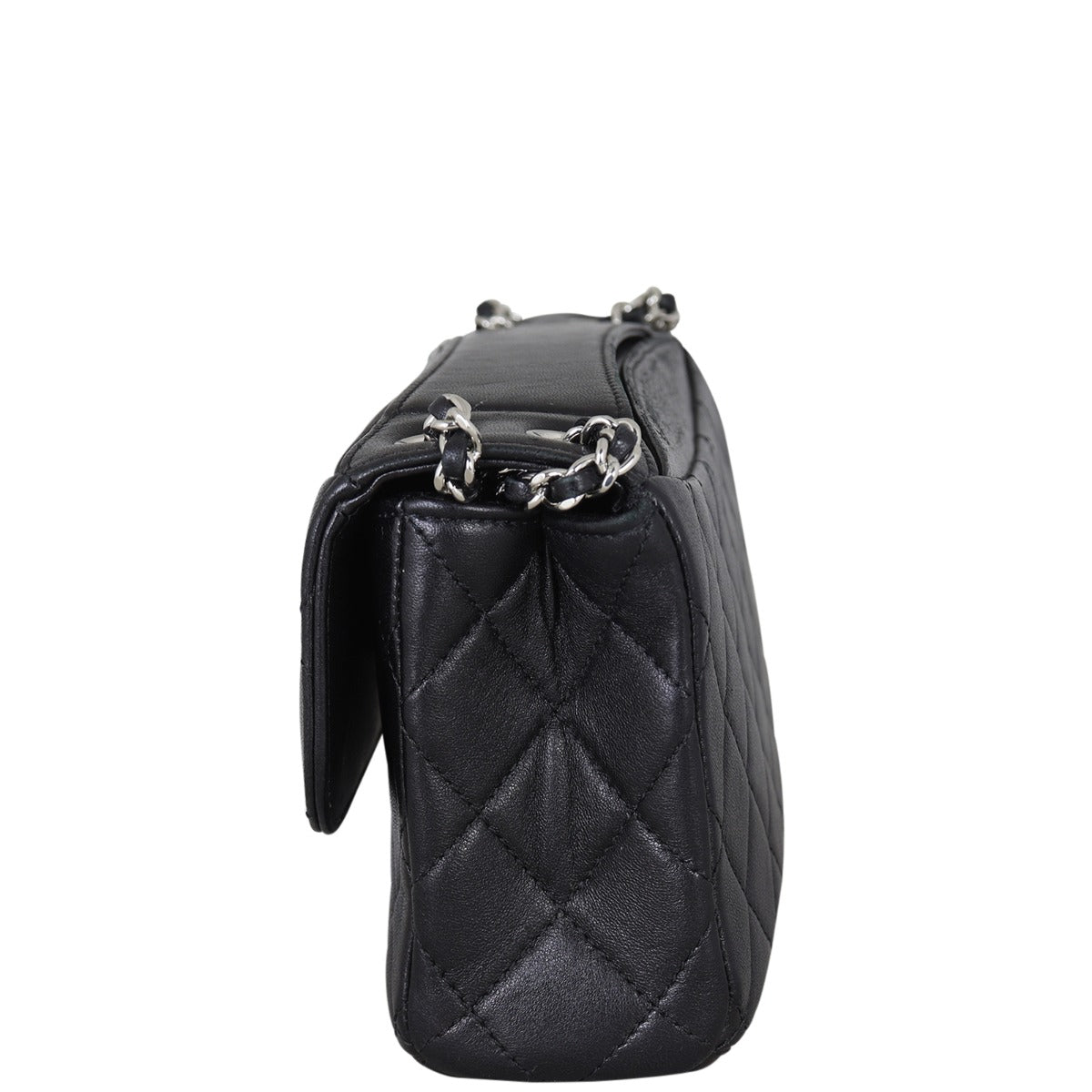 Chanel CC Single Flap Bag | Silver Hardware