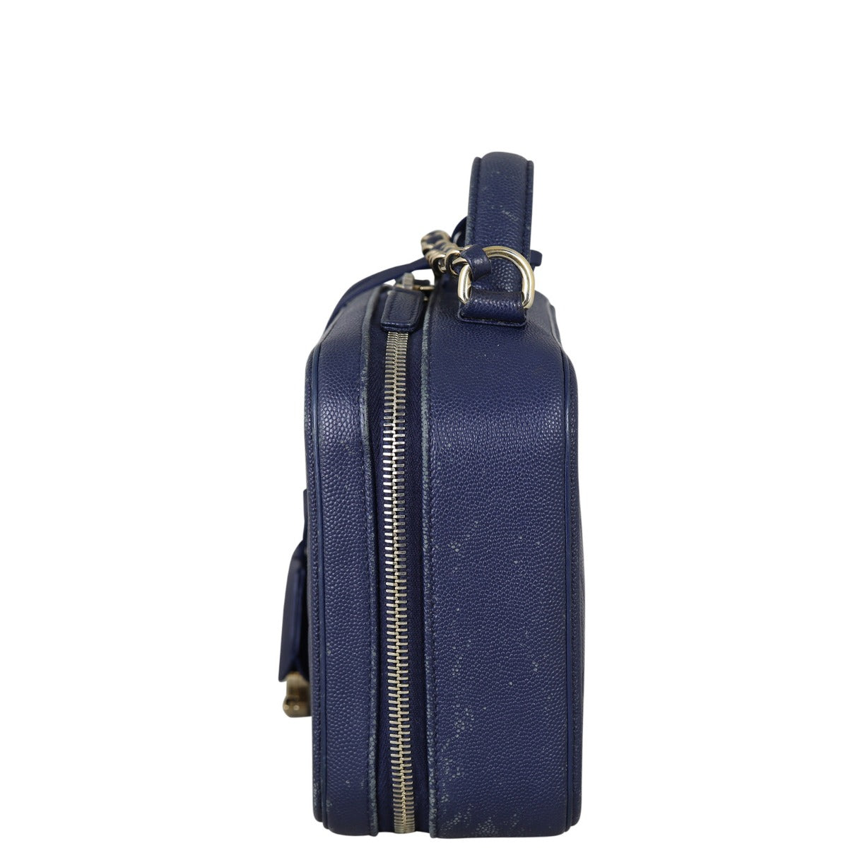 Chanel CC Filigree Vanity Medium | Navy Blue