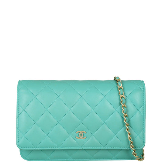 Chanel Classic Wallet on Chain | Sea Foam Green