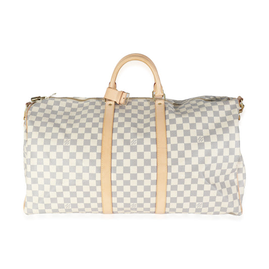 Louis Vuitton Damier Azur Canvas Keepall Bandouliere 55
