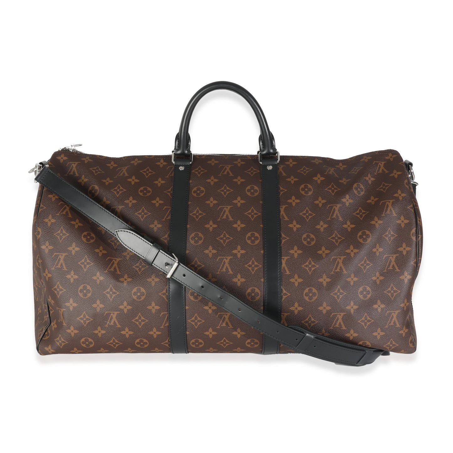Louis Vuitton Monogram Macassar Canvas Keepall Bandouliere 55