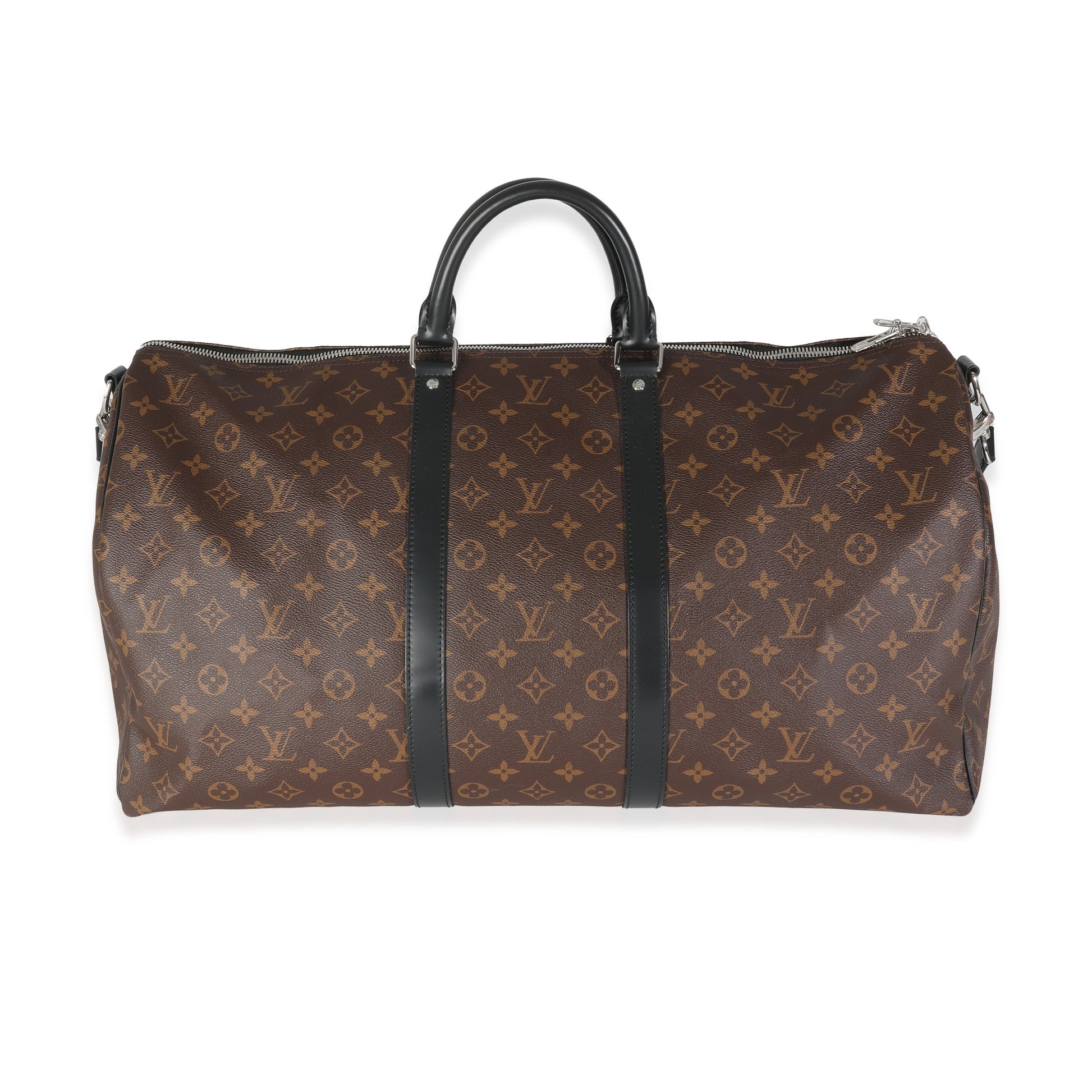 Louis Vuitton Monogram Macassar Canvas Keepall Bandouliere 55