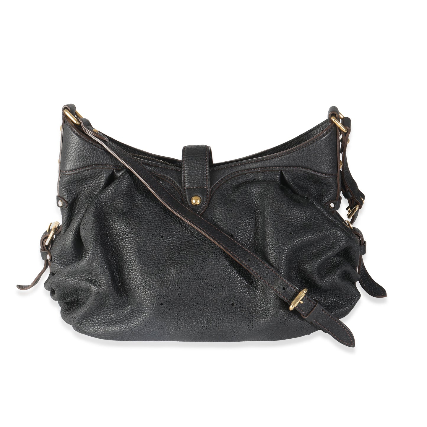 Louis Vuitton Black Monogram Mahina XS Hobo