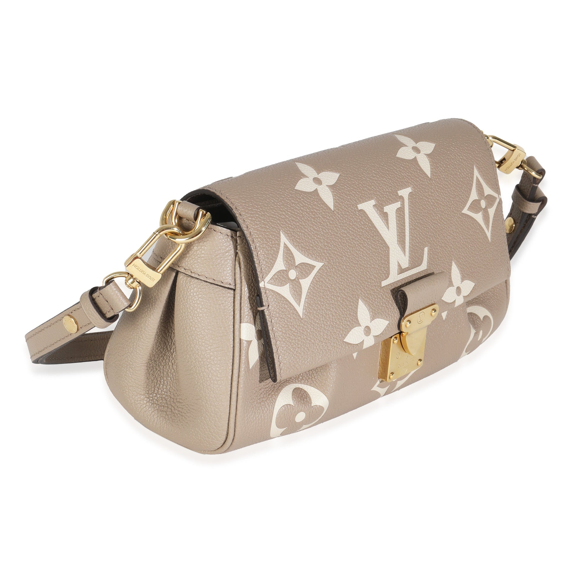  Louis Vuitton Tourterelle Creme Empreinte Monogram Giant Favorite