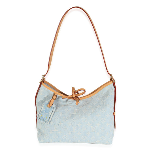 Louis Vuitton Sky Blue Monogram Denim Carryall PM