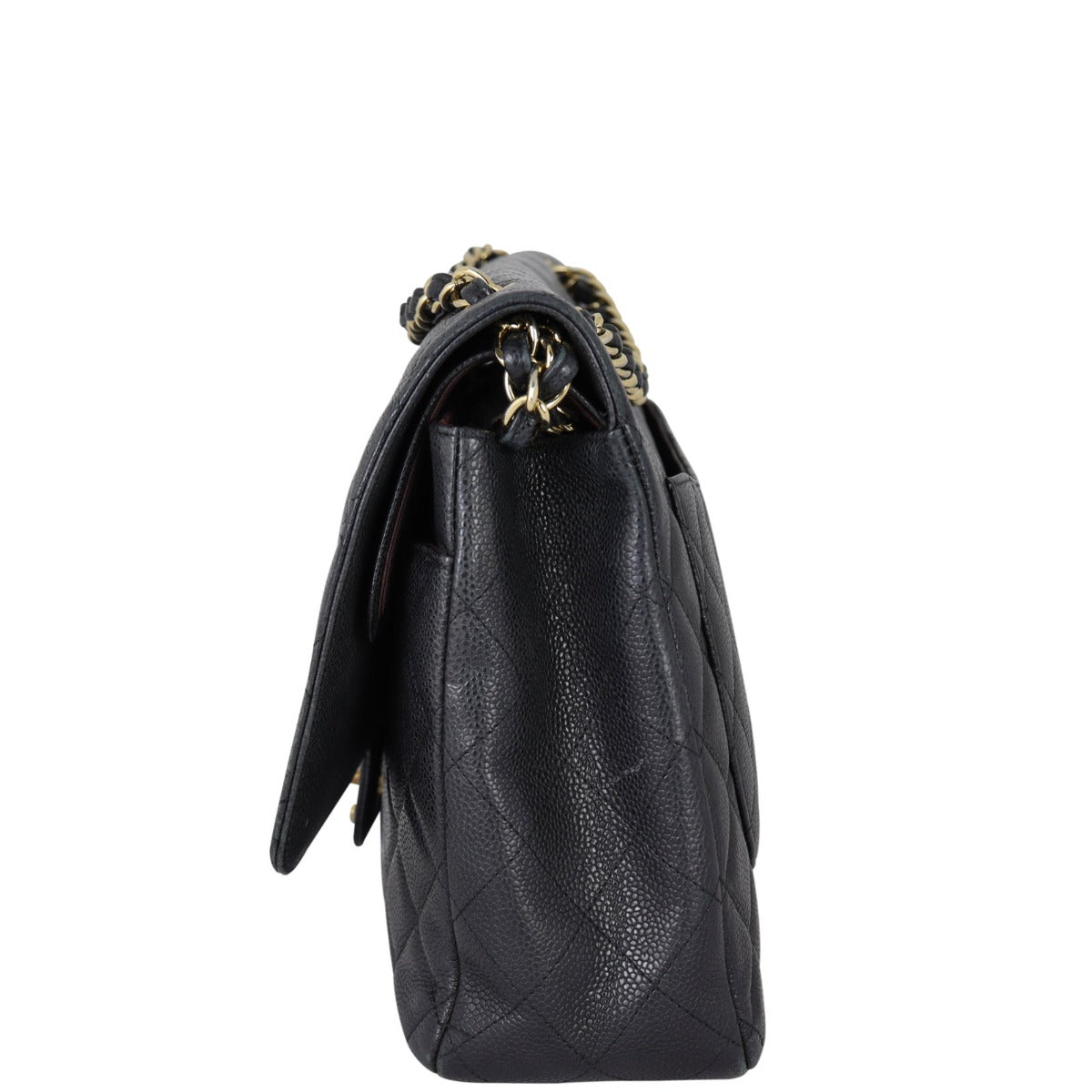 Chanel Classic Double Flap Maxi | Black Quilted Caviar