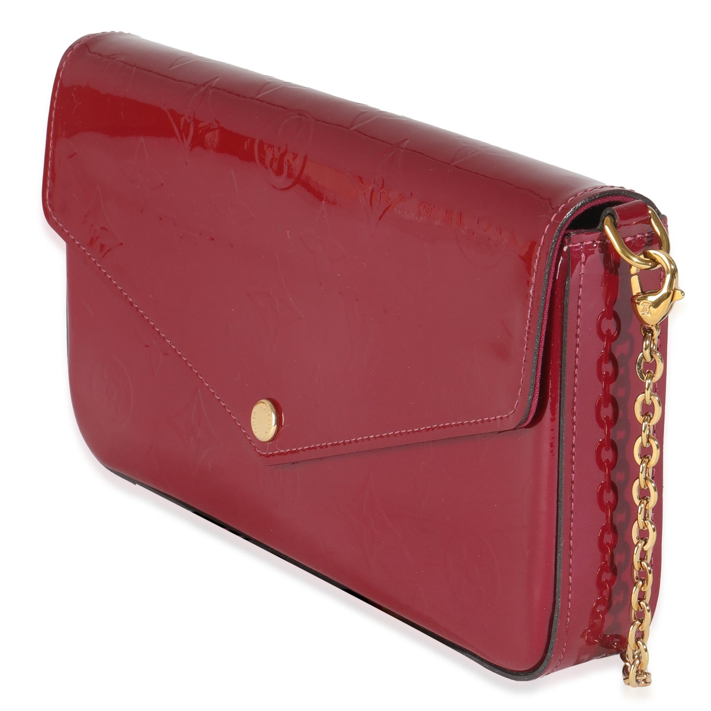  Louis Vuitton Magenta Monogram Vernis Felicie Pochette