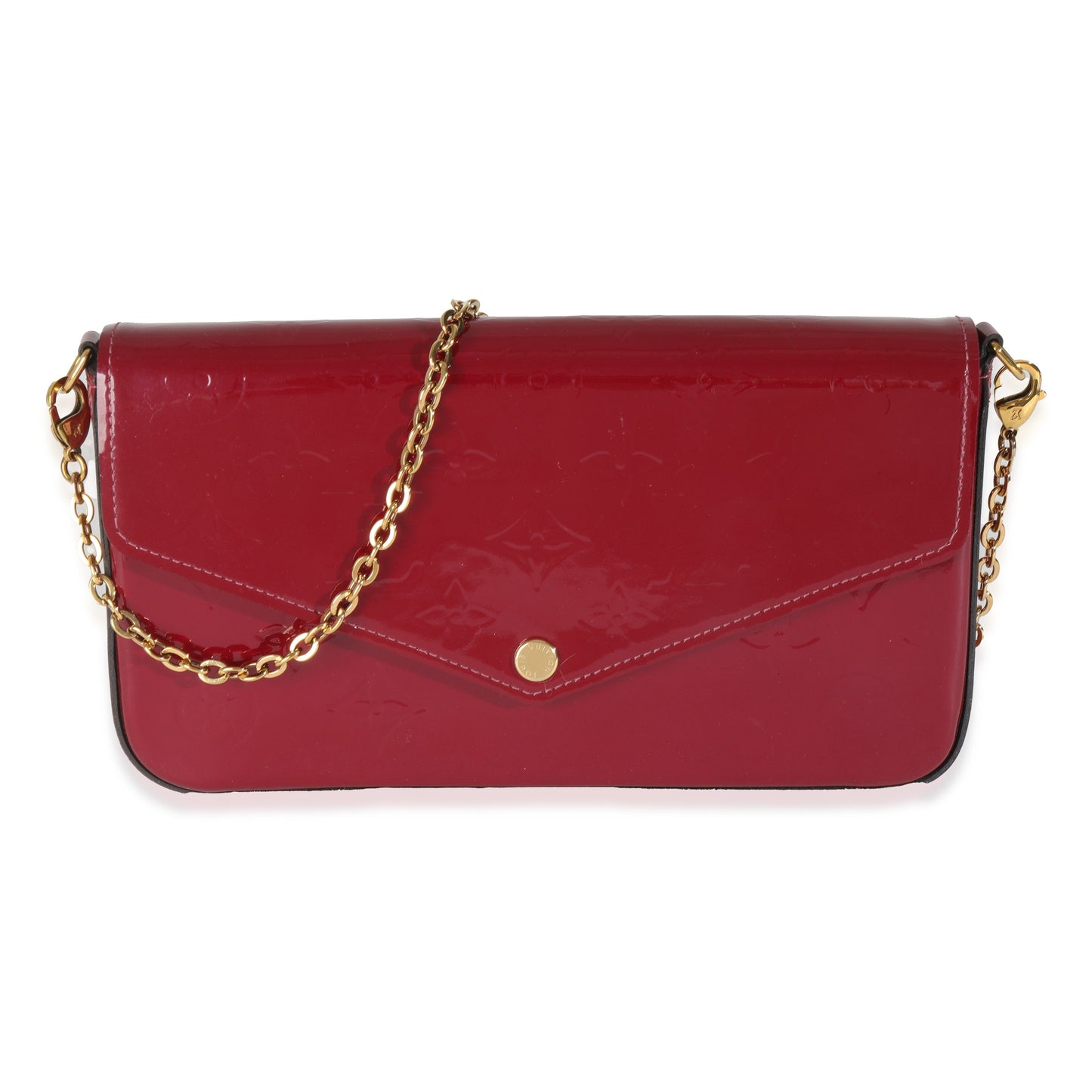  Louis Vuitton Magenta Monogram Vernis Felicie Pochette