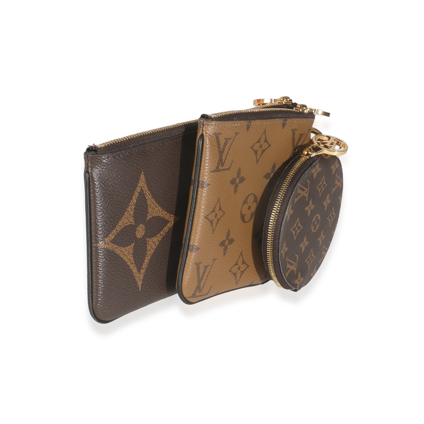 Louis Vuitton Reverse Monogram Canvas Trio Pochette