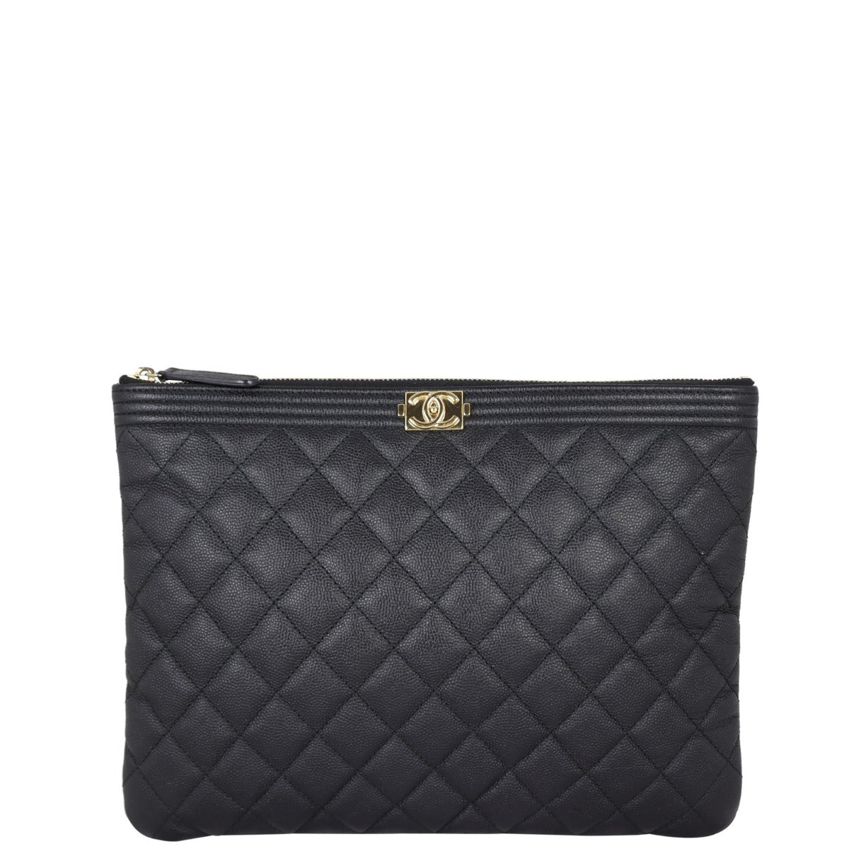 Chanel Boy O-Case | Black Diamond