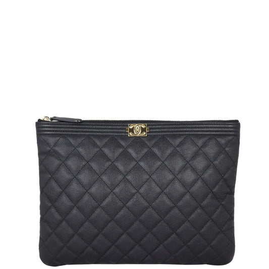 Chanel Boy O-Case | Black Diamond