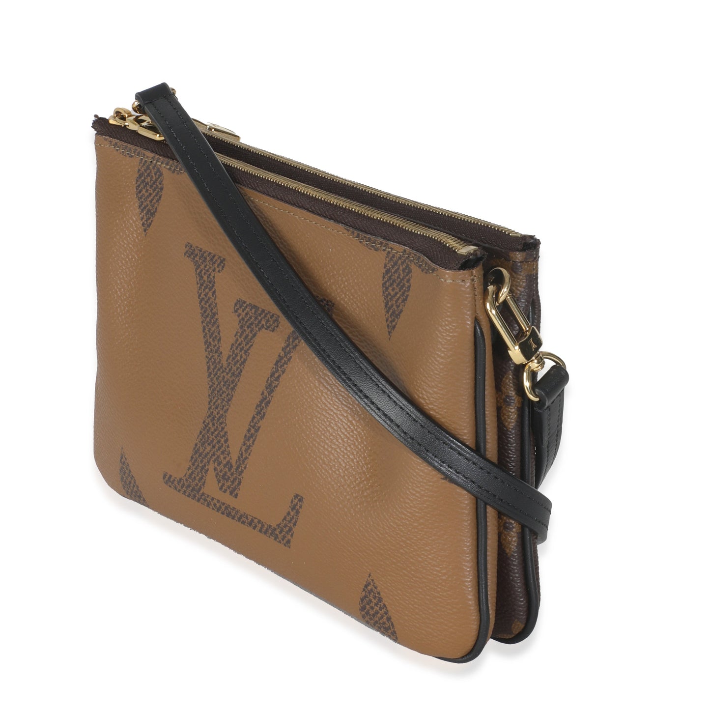  Louis Vuitton Reverse Monogram Canvas Double Zip Pochette