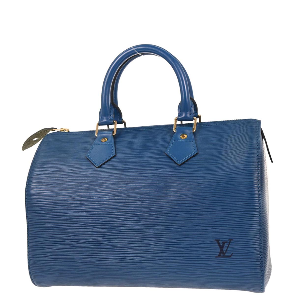 Louis Vuitton 1995 Blue Epi 25 Handbag M43015