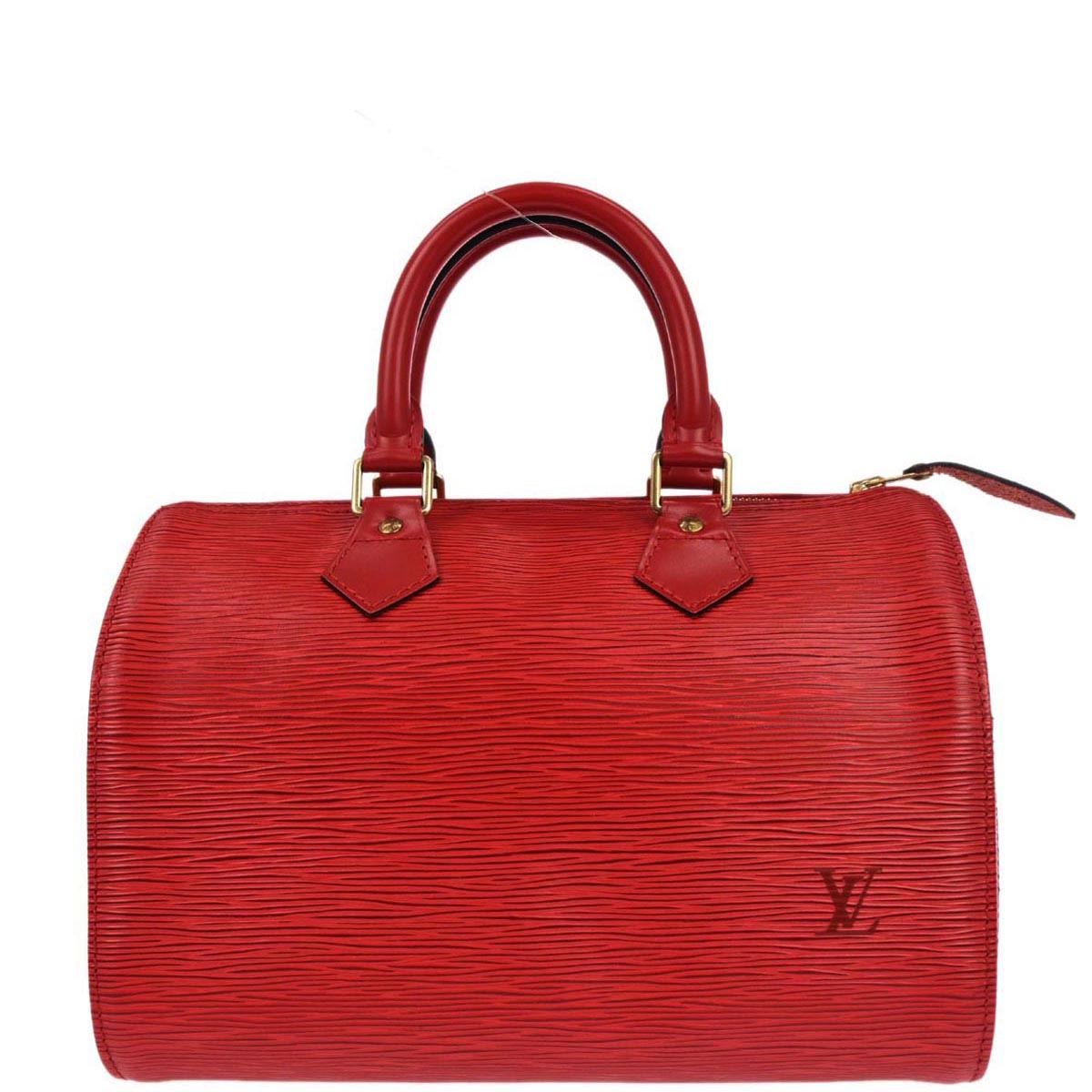 Louis Vuitton Red Epi 25 Handbag M43017