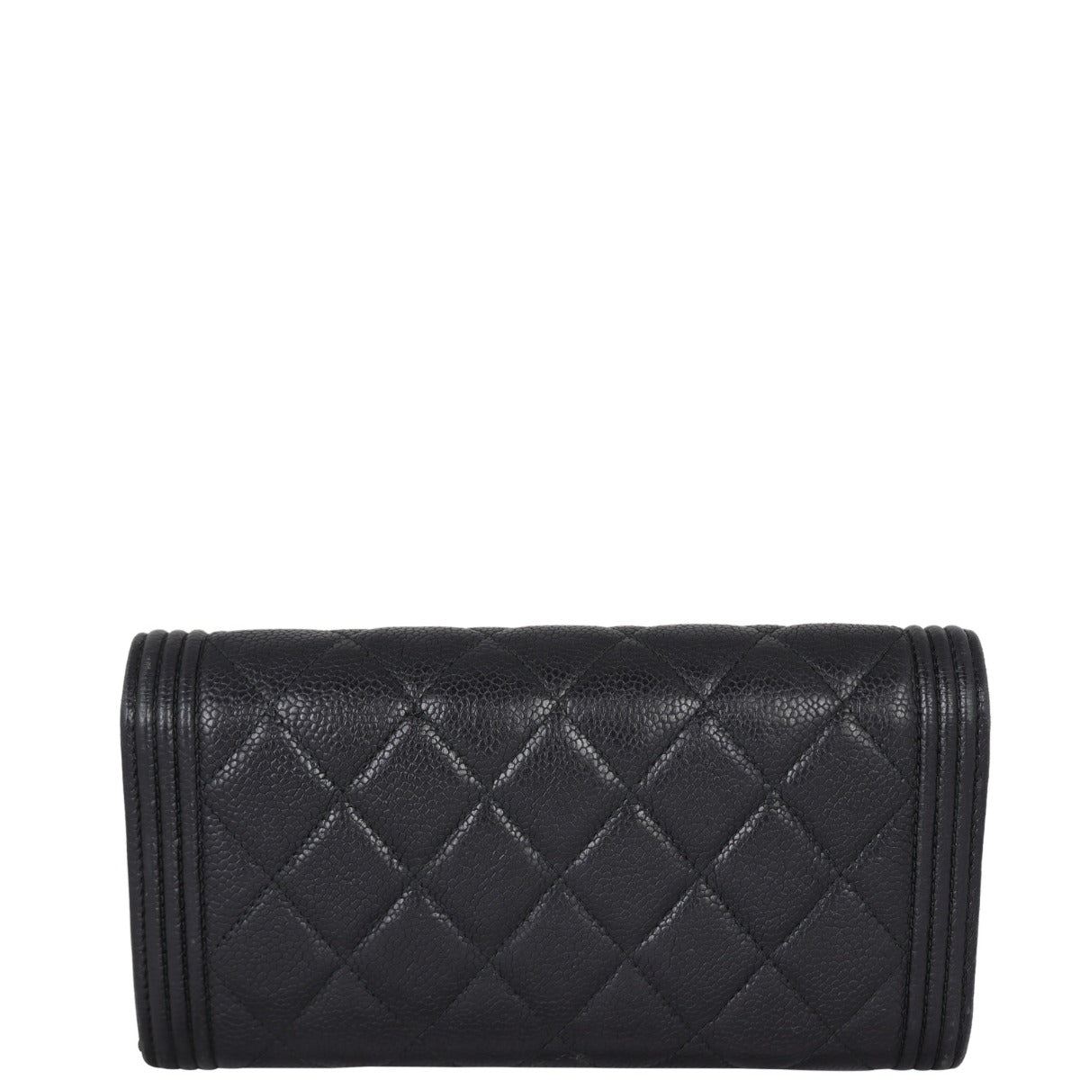 Chanel Boy Long Flap Wallet | Black Diamond