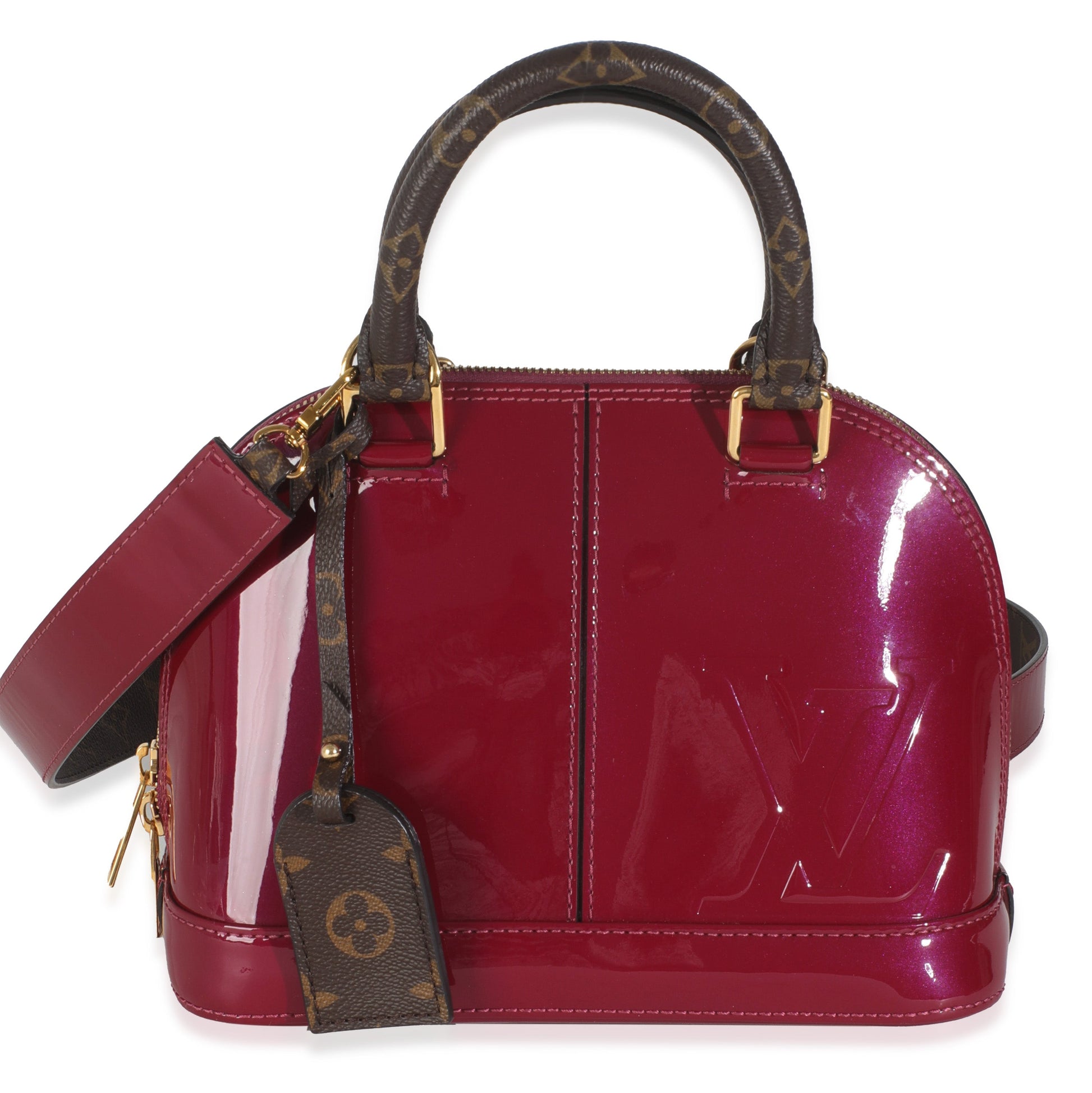 Louis Vuitton Magenta Monogram Vernis Alma BB