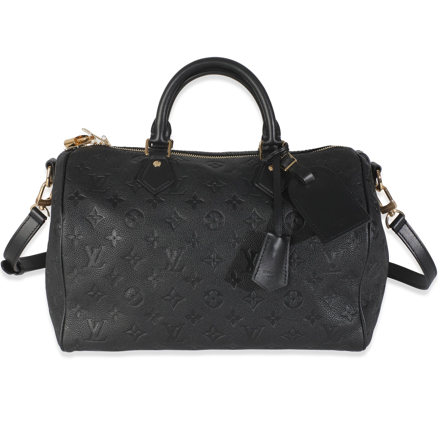 Louis Vuitton Black Empreinte Monogram Speedy Soft 30