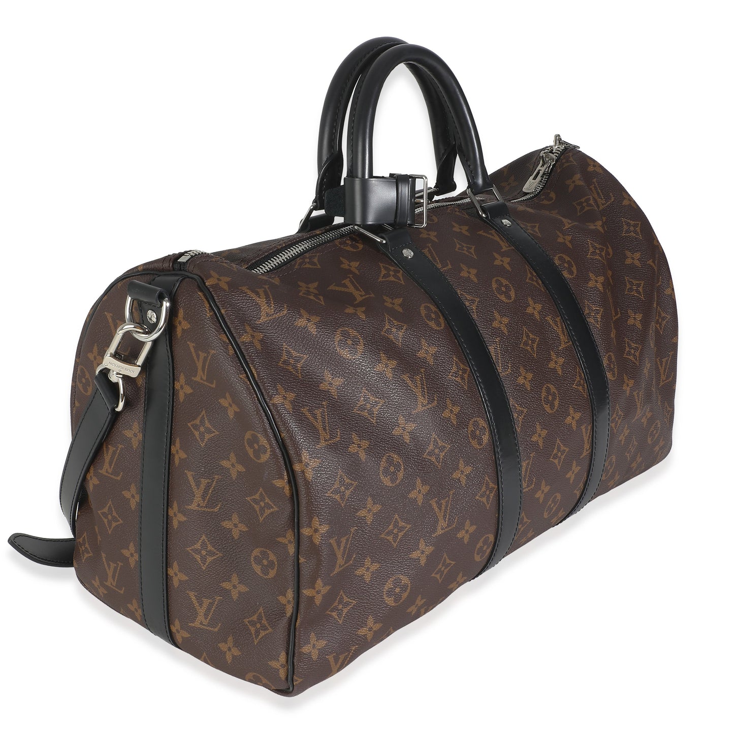 Louis Vuitton Monogram Macassar Keepall Bandouliere 45