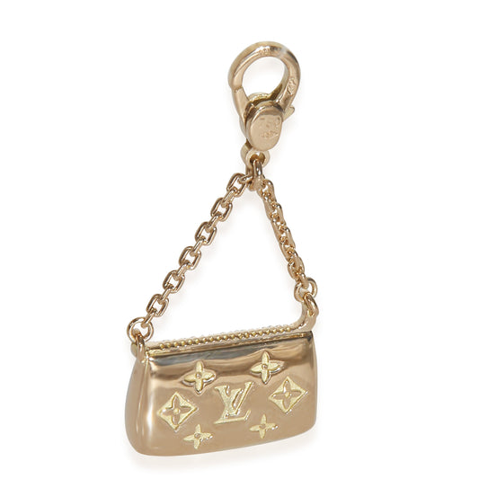 Louis Vuitton Yellow GoldMonogram Purse Charm