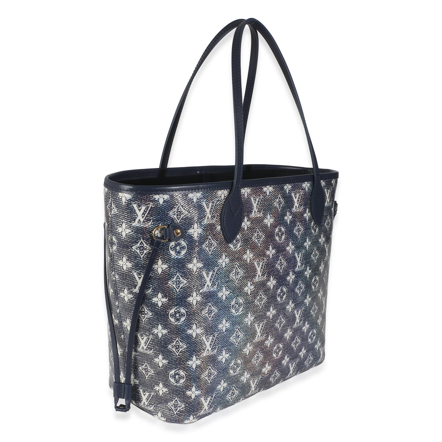 Louis Vuitton Blue Monoglam Canvas Neverfull MM