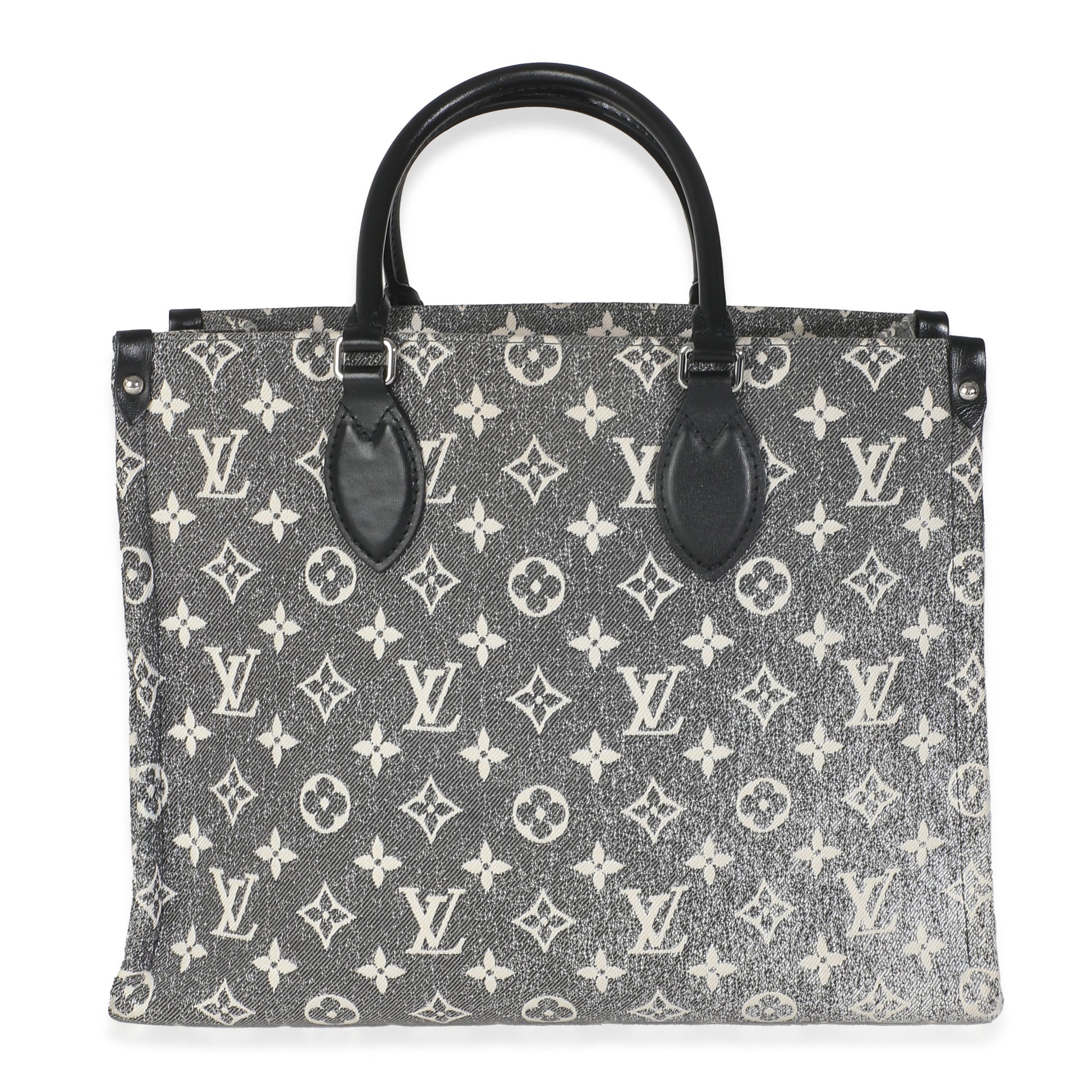 Louis Vuitton Black Monogram Denim Onthego MM