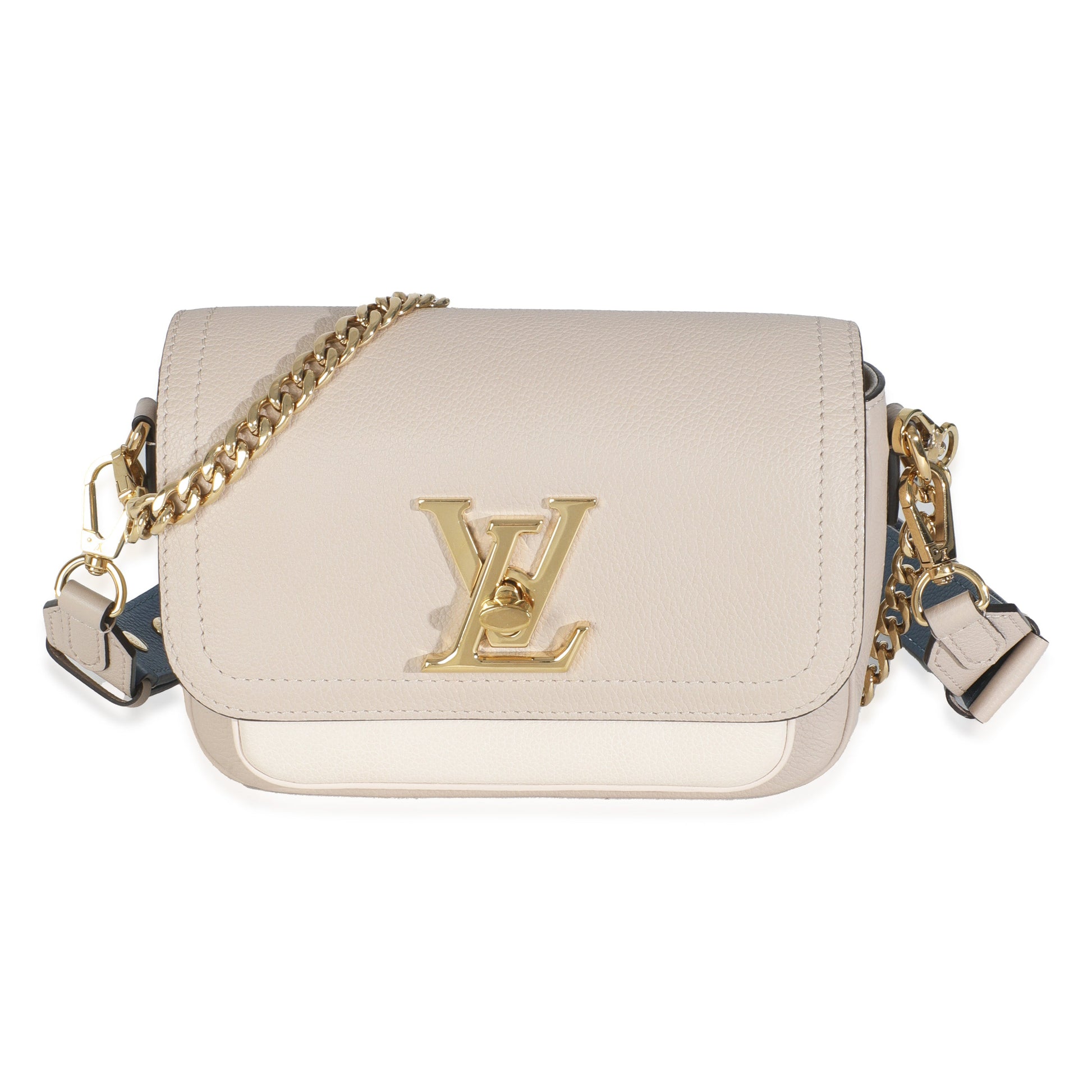 Louis Vuitton Beige Calfskin Lockme Tender
