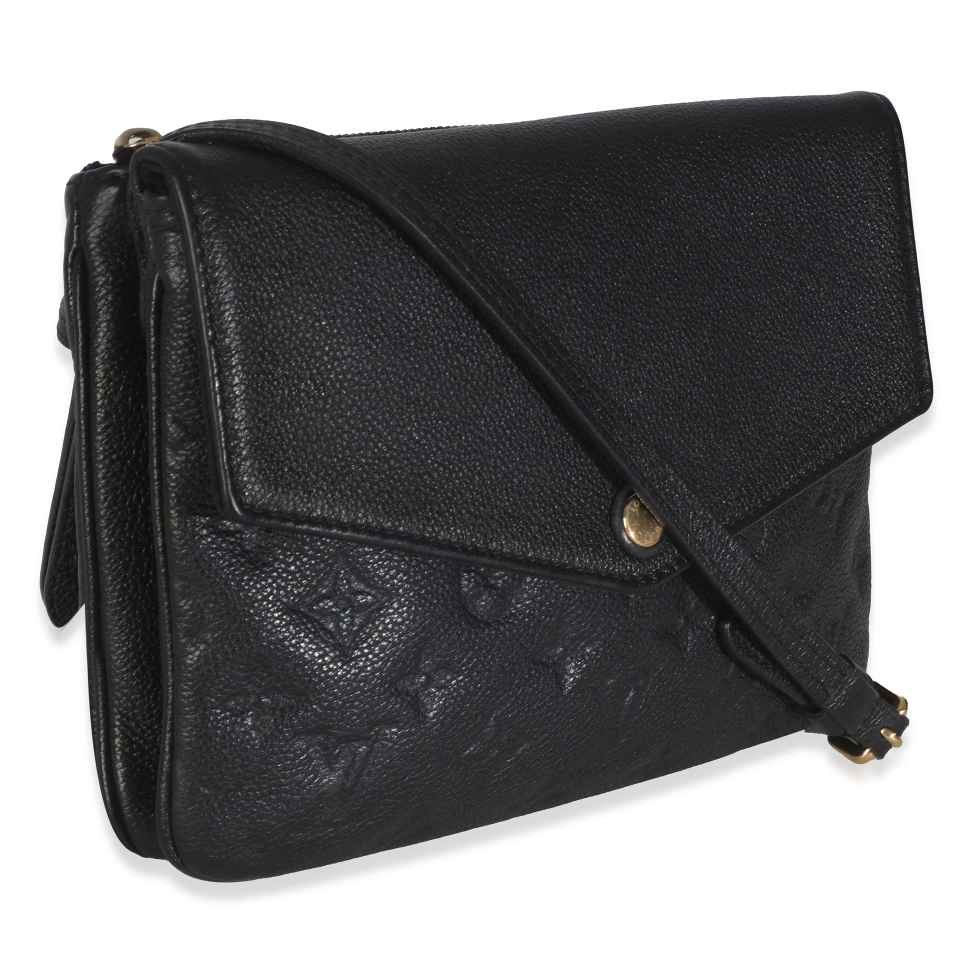 Louis Vuitton Black Monogram Empreinte Twice Bag