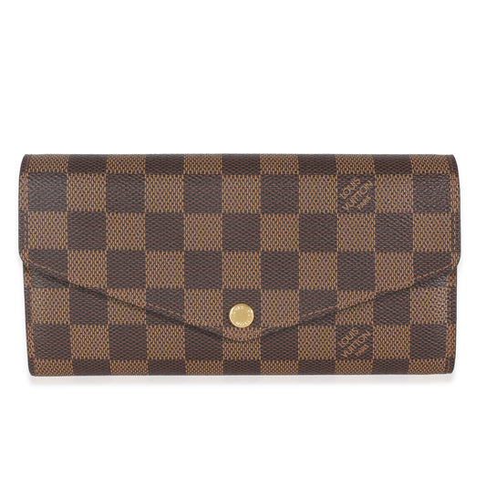 Louis Vuitton Damier Ebene Canvas Sarah Wallet