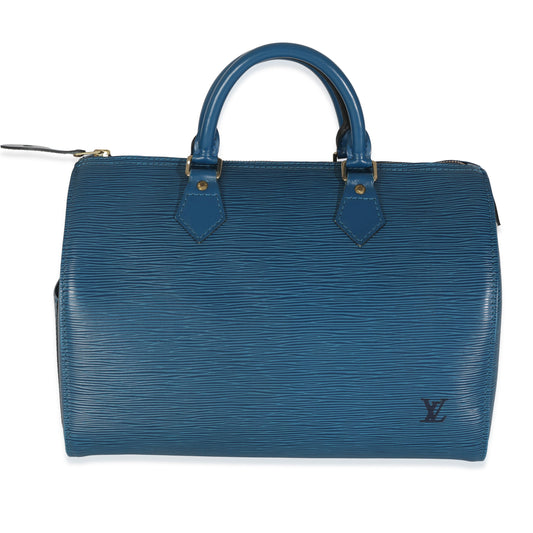 Louis Vuitton Toledo Blue Epi Speedy 30
