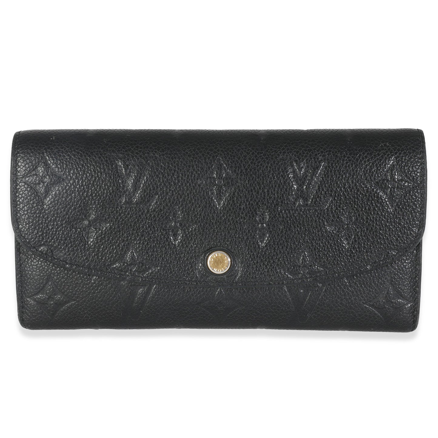 Louis Vuitton Black Monogram Empreinte Emilie Wallet