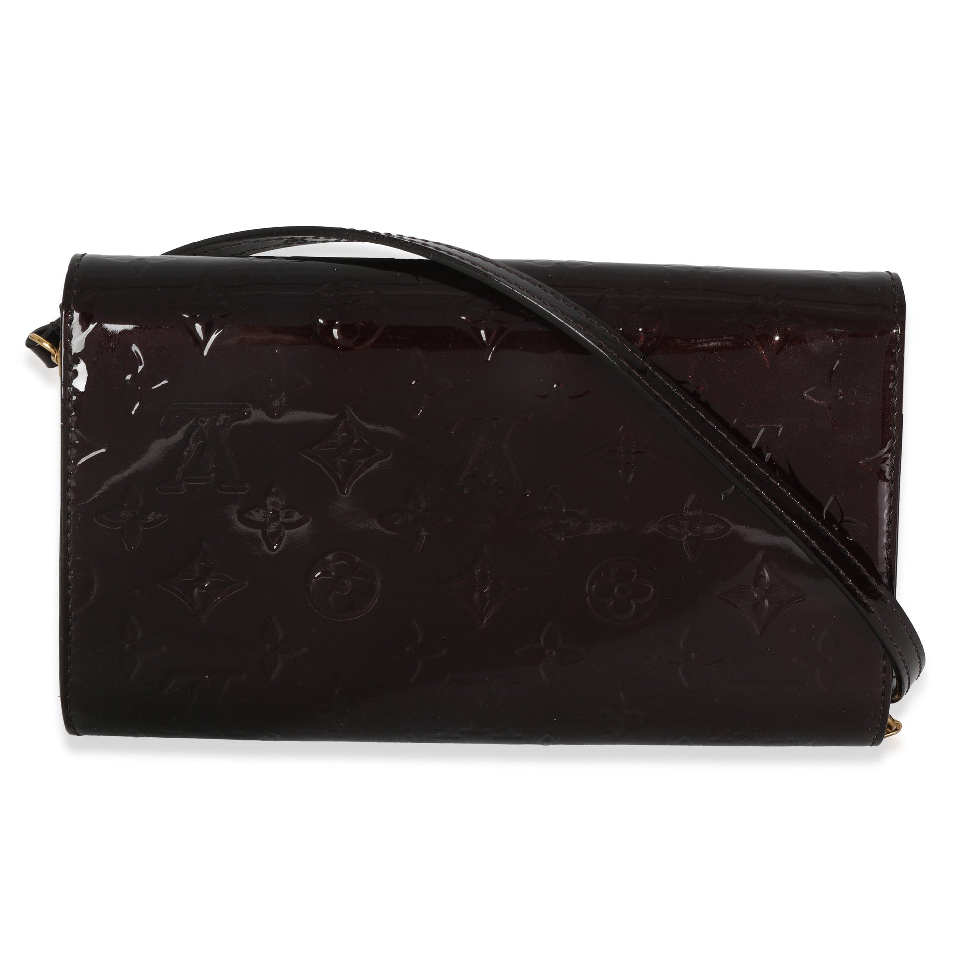 Louis Vuitton Amarante Monogram Vernis Ana Clutch