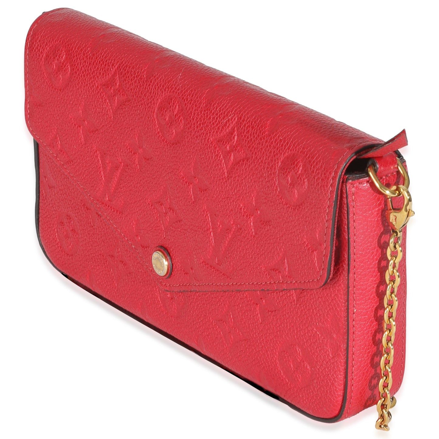 Louis Vuitton Scarlet Monogram Empreinte Felicie Pochette