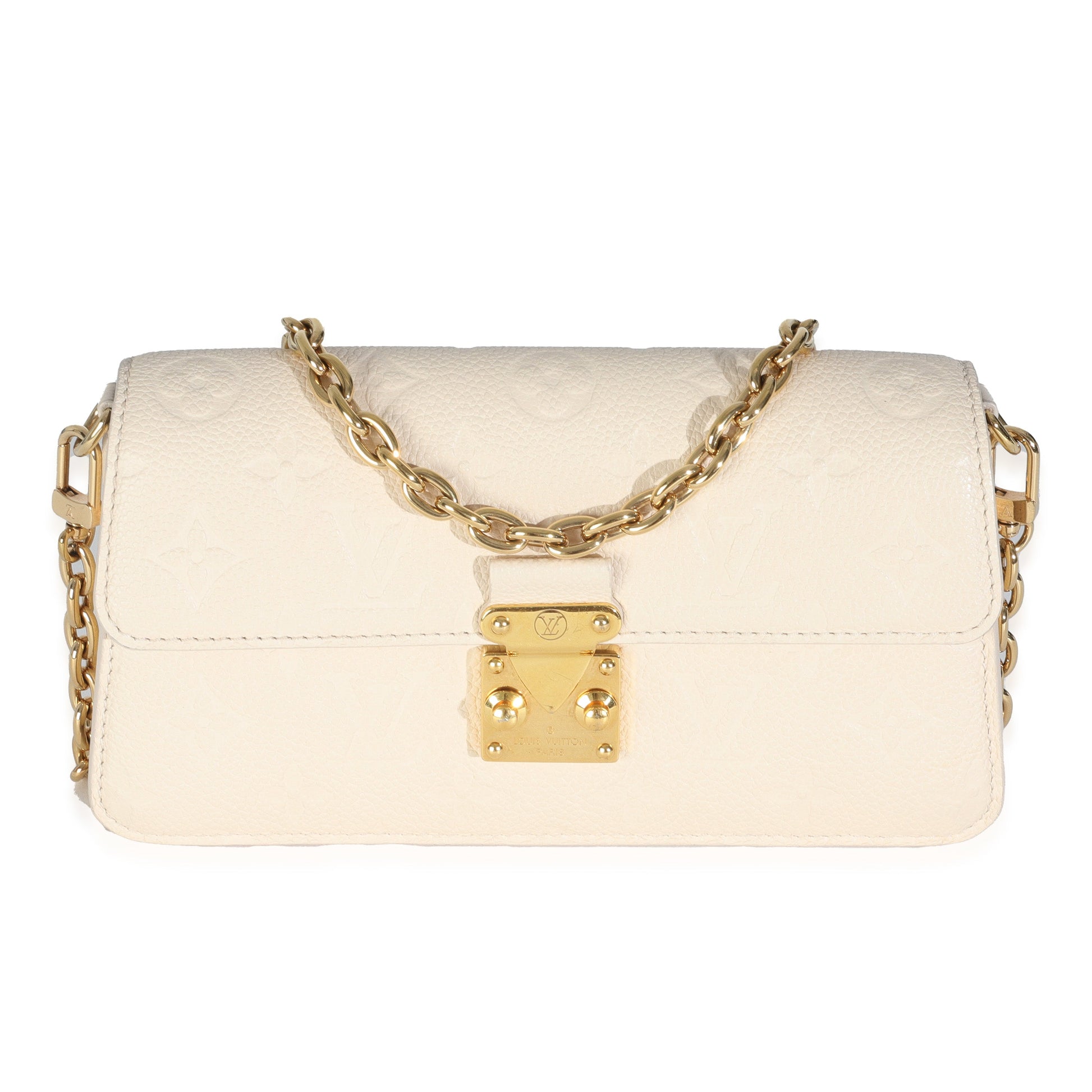 Louis Vuitton Monogram Empreinte Cream Wallet On Chain Metis