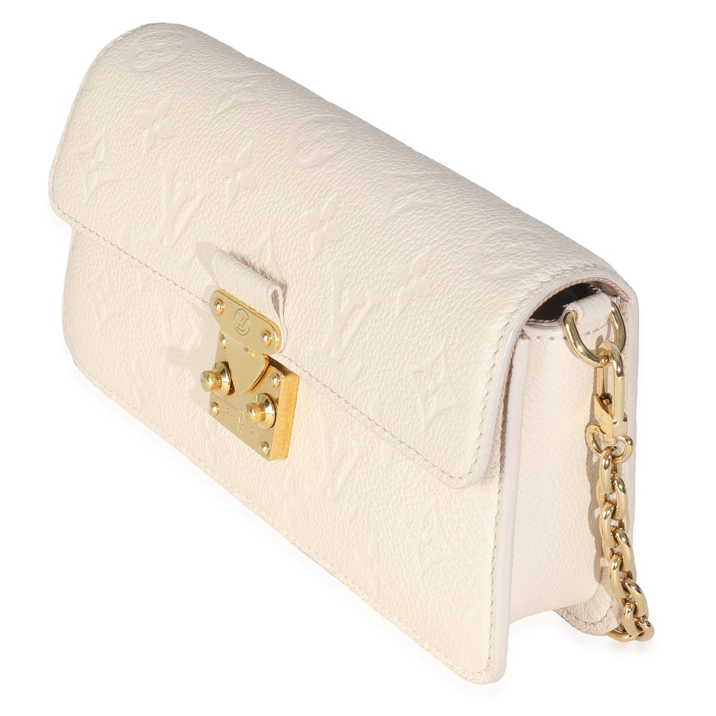 Louis Vuitton Monogram Empreinte Cream Wallet On Chain Metis