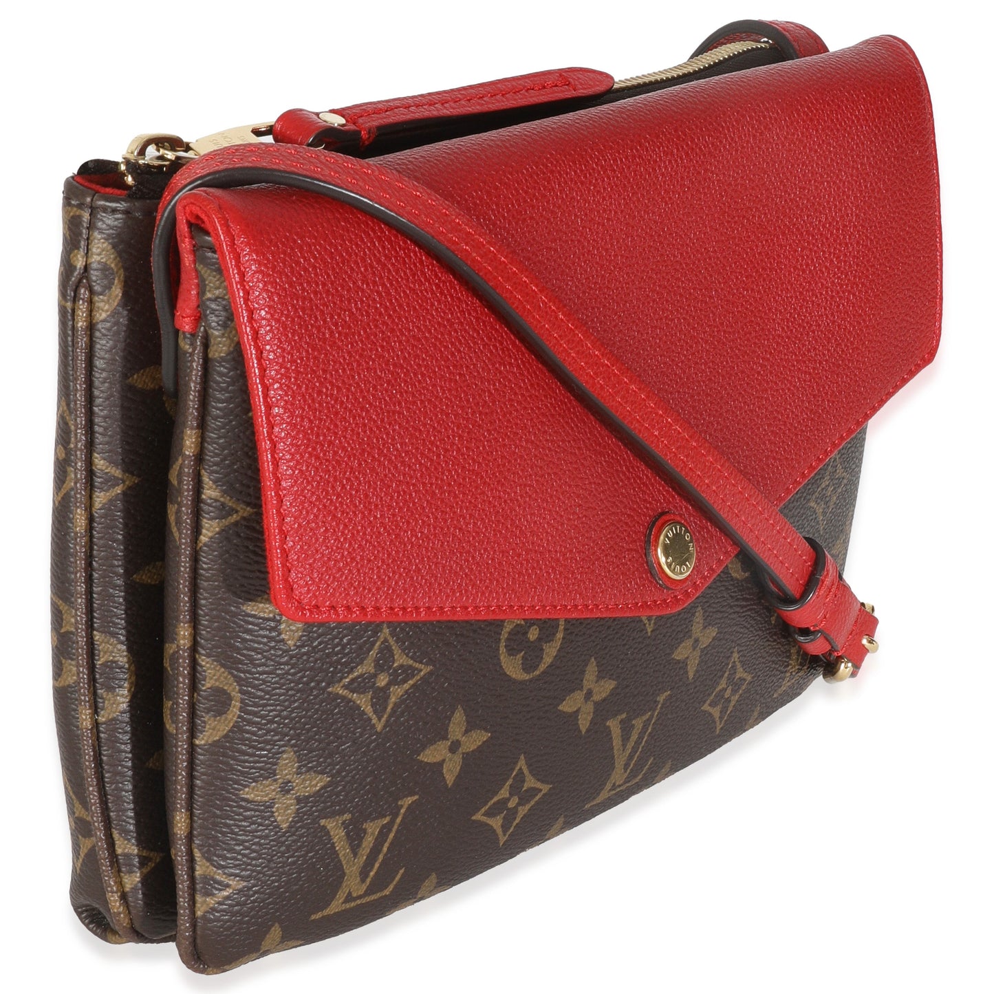  Louis Vuitton Cherry Monogram Canvas Twice Pochette