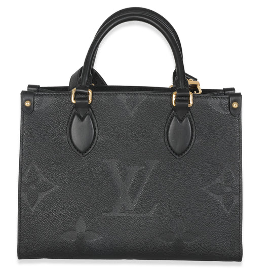Louis Vuitton Black Giant Monogram Empreinte Onthego PM